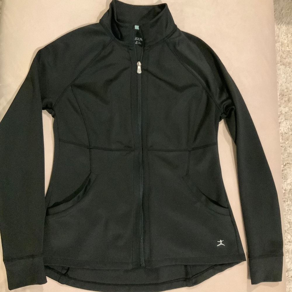 Danskin Black S Full Zip workout jacket Active Sporty Pickleball Gym Yoga